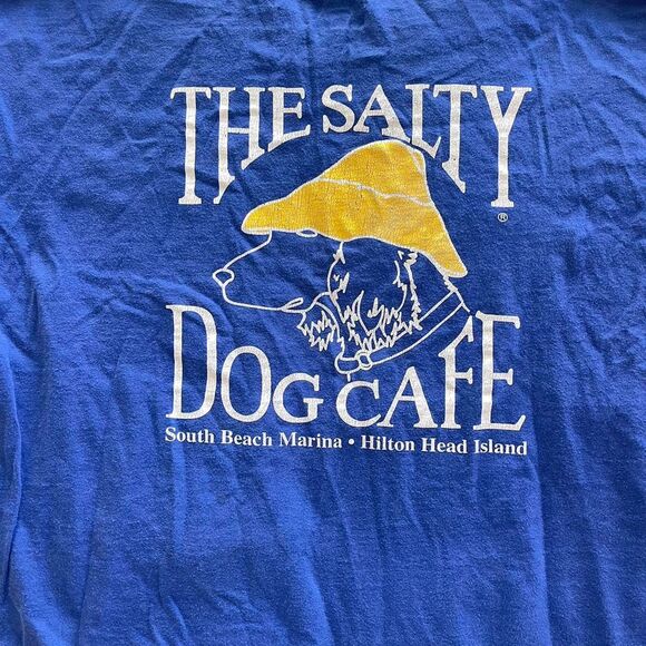 Unisex The Salty Dog Cafe Hilton Head Island South Beach Marina graphic tee M - Picture 2 of 6